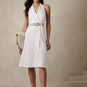 Banana Republic Halter dress Linen! Never worn with Tags